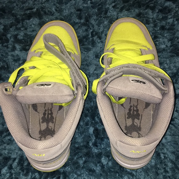 Nike custom 6.0 skate sneakers Sz 9 👟Grey/Lime👟 - Picture 5 of 8